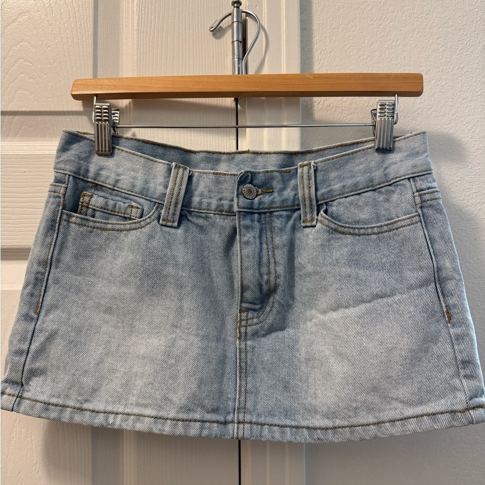 Brandy Melville Light Blue Mini Skirt